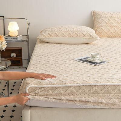 Lavatrice lavaggio invernale lenzuola da letto 100% velluto copertura materasso protettore letto