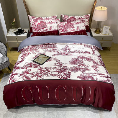 Grado A Sanding 100% poliestere stampato in 3D King Size Set di biancheria da letto di lusso