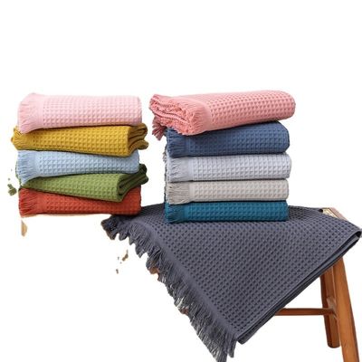 Hotel Tassel morbido multicolore asciugamano da bagno Sciarpa 90*180 con antimicrobico e cotone