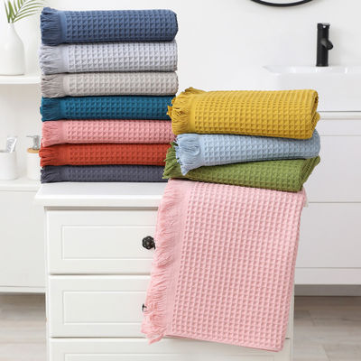 Hotel Tassel morbido multicolore asciugamano da bagno Sciarpa 90*180 con antimicrobico e cotone