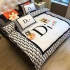 Set di biancheria da letto King Size stampata in 3D di grado A Copertina di lusso 133x72 Densità di tessuto