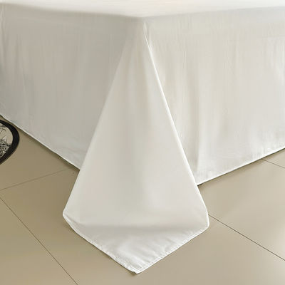 Grado A 100% di cotone bianco King Size Set di lenzuola da letto Plaid Flat Sheet For Bed Set di lenzuola da letto