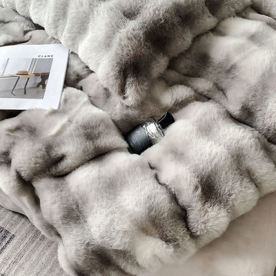 Luxury and Warm with Sustainable Milk Velvet Mink Rabbit Fur Bedding Set