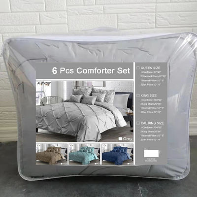 Stoffa di microfibra densità di comodino Set di biancheria da letto 4 pezzi King Size biancheria da letto di lusso