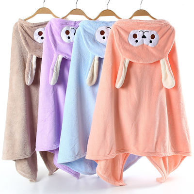 Foto-perfetto bambino doccia asciugamano e cappello Set Jacquard Coral velluto per la morbidezza