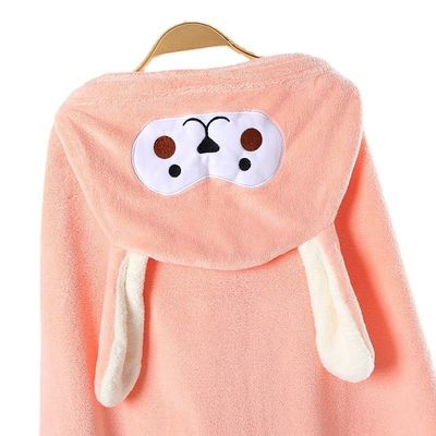 Foto-perfetto bambino doccia asciugamano e cappello Set Jacquard Coral velluto per la morbidezza
