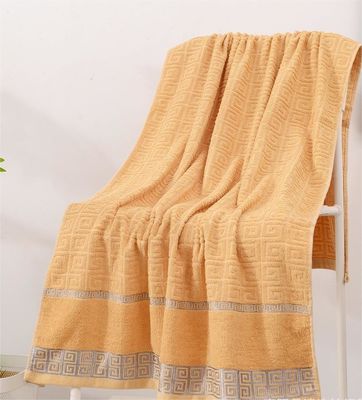 Asciugamani da bagno di cotone rettangolare per adulti morbidi ed ecologici 100% puri