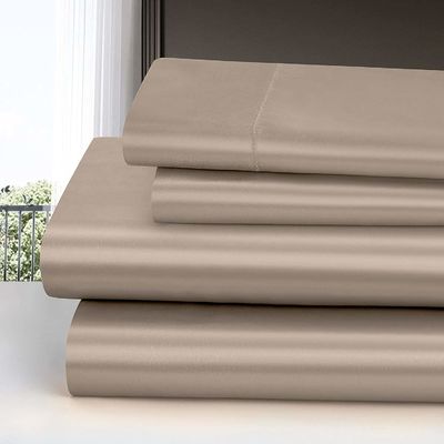 Set di lenzuola da letto in seta e seta non usa e getta per la casa taglia doppia due PCS lenzuola piatta