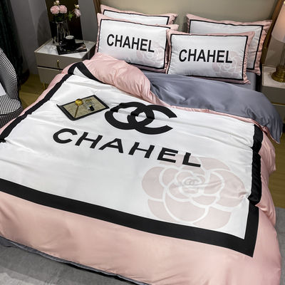 Luxury Retreat Set di biancheria da letto a quattro pezzi con Set di biancheria da letto in seta di ghiaccio per tutte le stagioni