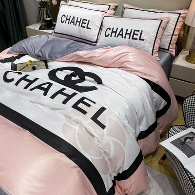 Luxury Retreat Set di biancheria da letto a quattro pezzi con Set di biancheria da letto in seta di ghiaccio per tutte le stagioni