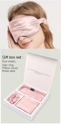 Silk Charmeuse Box Pillow Case e Satin Eyemask Set per dormire per tutte le stagioni