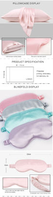 Silk Charmeuse Box Pillow Case e Satin Eyemask Set per dormire per tutte le stagioni