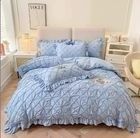 Set di biancheria da letto 100% cotone per tutte le stagioni con tende e coperte di lusso in cotone egiziano