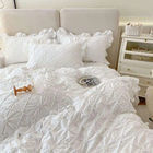 Set di biancheria da letto 100% cotone per tutte le stagioni con tende e coperte di lusso in cotone egiziano