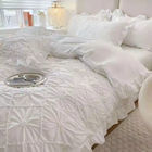 Set di biancheria da letto 100% cotone per tutte le stagioni con tende e coperte di lusso in cotone egiziano