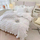 Set di biancheria da letto 100% cotone per tutte le stagioni con tende e coperte di lusso in cotone egiziano