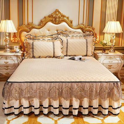 Dimensioni personalizzate Set di coperte invernali con biancheria da letto ricamata di lusso Set in 3 pezzi