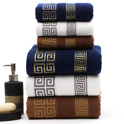 Servizio di bagno in cotone rettangolare 32S mostrato ad alta assorbente per hotel