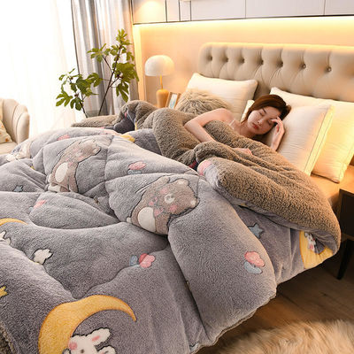 Set di biancheria da letto in fibra chimica morbida a colori personalizzati