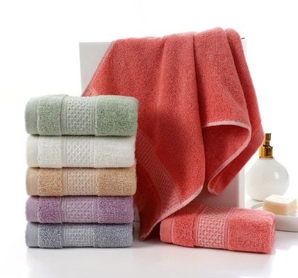 Jacquard 100% cotone lavaggio del viso asciugamano colore solido asciugamano morbido scelta popolare