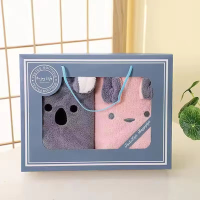 Home Set di asciugamani a colori solidi Logo personalizzato Asciugamani da bagno a 4 pezzi con tocco morbido