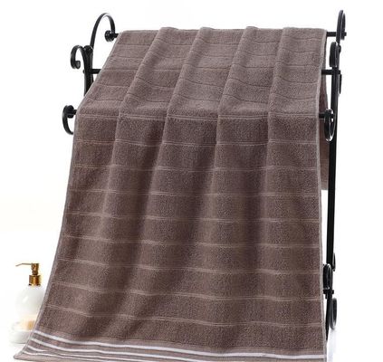 Antimicrobico 100% di cotone puro a strisce Multi Segmento Assorbente scuro Adult Bath Towel