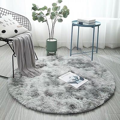 Home Soft Circle Tapis per bambini Ragazze Teen Room Living Room Animal Print Pattern