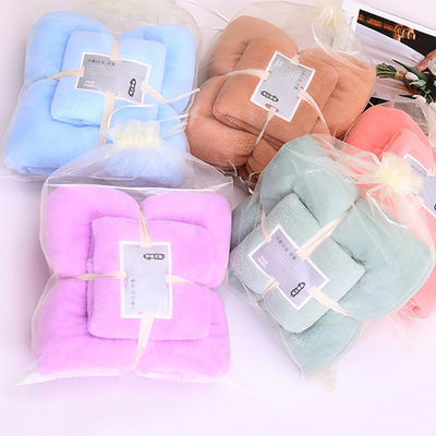 300 GSM Coral Fleece Face Bath Towel Set per Home Hotel Spa da OEM Manufacturers