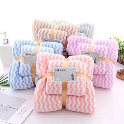 300 GSM Coral Fleece Face Bath Towel Set per Home Hotel Spa da OEM Manufacturers