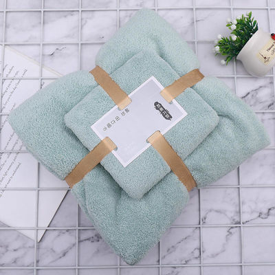 300 GSM Coral Fleece Face Bath Towel Set per Home Hotel Spa da OEM Manufacturers