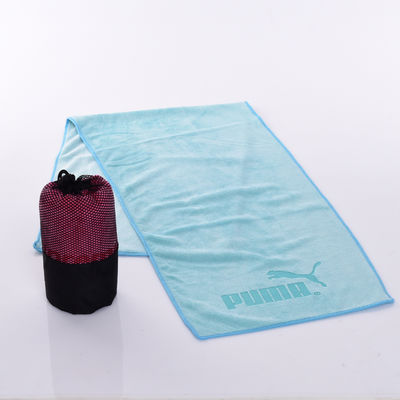 30*110cm Custom Logo Gym Towel in microfibra che assorbe il sudore e si asciuga rapidamente