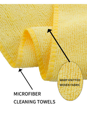 80% poliestere 20% poliammide 40*40cm 300gm asciugamano in microfibra per la pulizia di auto e cucina
