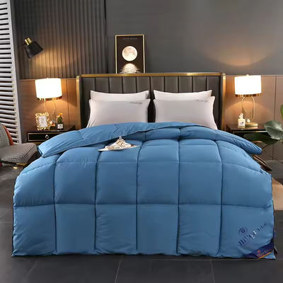 Home 100% poliestere addensato caldo 5 stelle Hilton Hotel tessile riempimento di copriletto copriletto