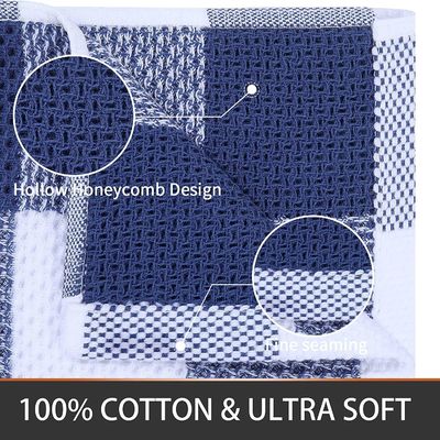 Sciarpe quadrate di cotone puro in colore personalizzato 50g sciarpe assorbenti a scacchi