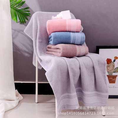 Asciugamano da bagno a colori solidi per adulti Logo personalizzato Pubblicità Asciugamano toracico ad alto assorbimento
