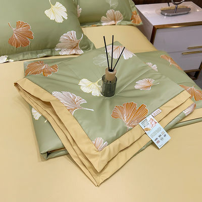 Set di biancheria da letto di seta lavata da principessa di lusso 4 pezzi riempiti con lenzuola morbida e traspirante