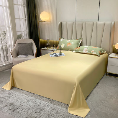 Set di biancheria da letto di seta lavata da principessa di lusso 4 pezzi riempiti con lenzuola morbida e traspirante