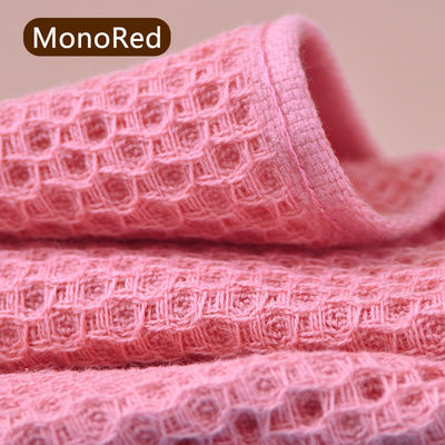 Puro cotone Honeycomb Kitchen Squared Towel Set con gancio Waffle Squared Towel Garanzia