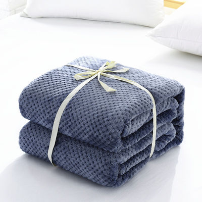 Divano in lana di flannel di stile semplice e coperta per il ginocchio per le notti fredde