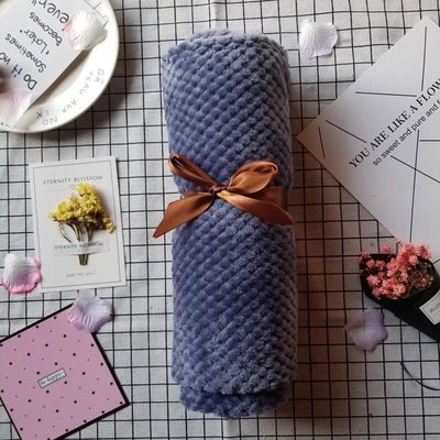 Divano in lana di flannel di stile semplice e coperta per il ginocchio per le notti fredde
