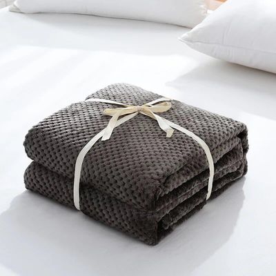 Divano in lana di flannel di stile semplice e coperta per il ginocchio per le notti fredde