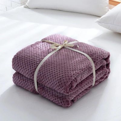 Divano in lana di flannel di stile semplice e coperta per il ginocchio per le notti fredde
