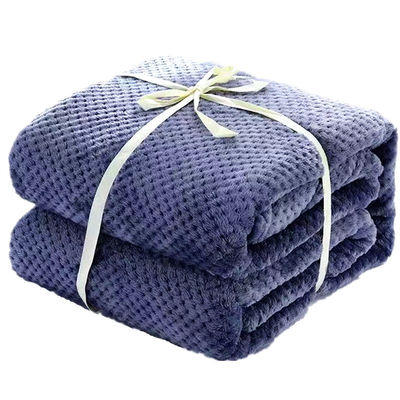 Divano in lana di flannel di stile semplice e coperta per il ginocchio per le notti fredde