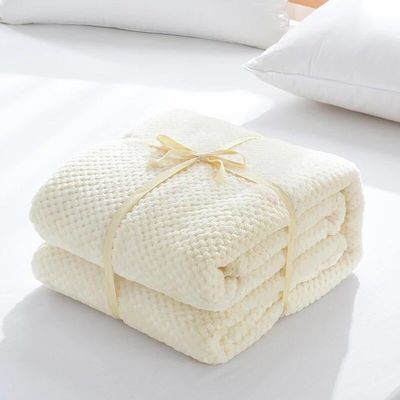 Divano in lana di flannel di stile semplice e coperta per il ginocchio per le notti fredde