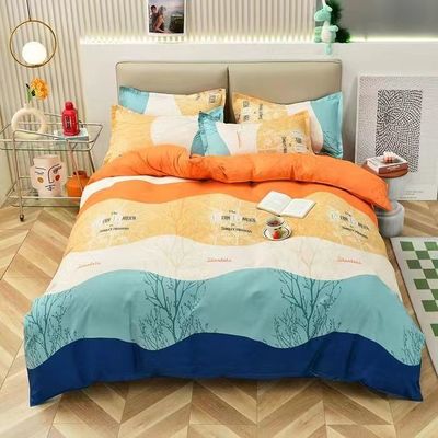Colore personalizzato Luxury 100% cotone lenzuola copertura di copertura di letto lenzuola di letto set