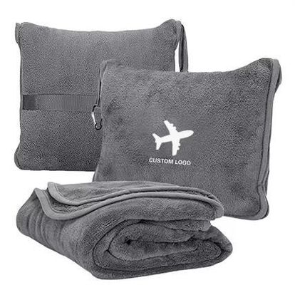 Set di coperte e cuscini per viaggi aerei confortevoli