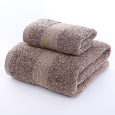 Puro cotone 32 segmento oro microfibra asciugamano Business Cover con logo personalizzato