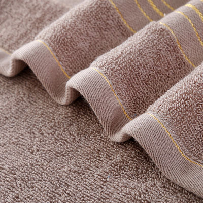 Puro cotone 32 segmento oro microfibra asciugamano Business Cover con logo personalizzato