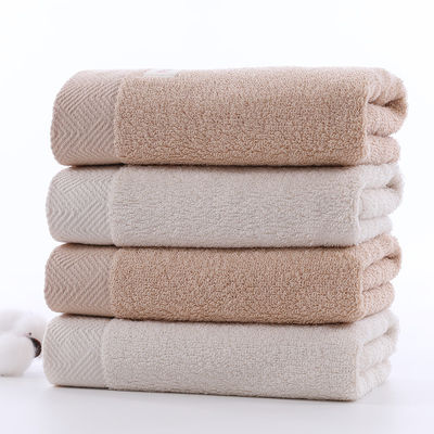 Set di asciugamani di cotone con logo ricamato Morbido e assorbente Dimensione personalizzata 34*74 cm