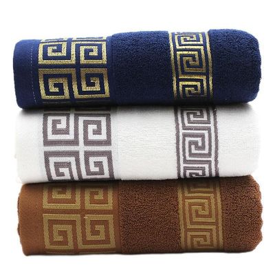 Logo del cliente asciugamano rapido asciugamano scuro Jacquard Bagno asciugamano set regalo per la casa